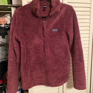 Patagonia Pullover Sweater Jacket Purple XS Womens Fuzzy Plum